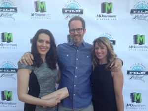 Kate Connor, Kasi Brown, and Brandon Walter at the JDFF red carpet.